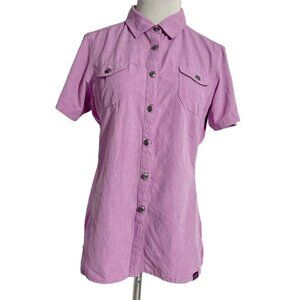 Outdoor Research Medium Short Sleeve Shirt Button Down Top Blouse Collared